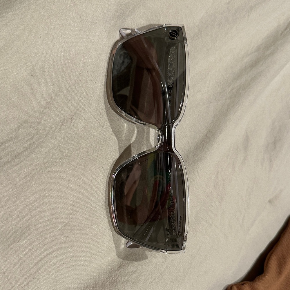 Transparent Sunglasses with Black Lenses